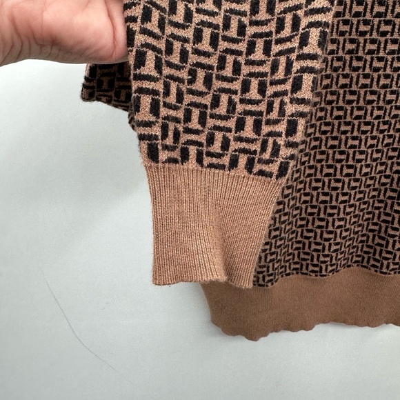 Philosophy Brown Patterned Women's Sweater - Picture 4 of 11